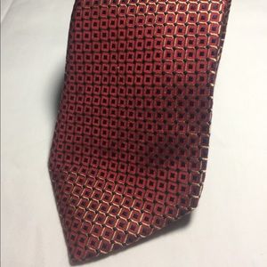 Dormeuil red blue and gold 100% silk